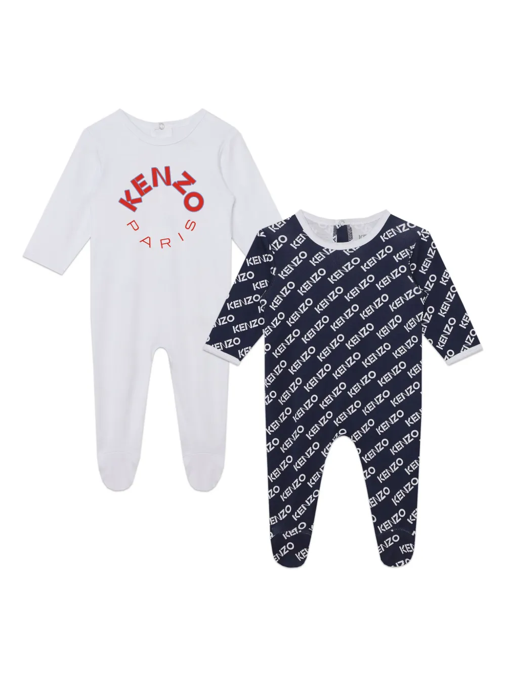 Комплект из двух пижам с логотипом Kenzo Kids, белый
Комплект из двух пижам с логотипом Kenzo Kids, белый