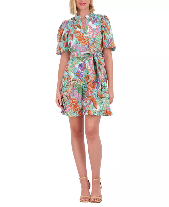 Женское хлопковое платье с принтом и пышными рукавами Vince Camuto, мультиколор
Женское хлопковое платье с принтом и пышными рукавами Vince Camuto, мультиколор