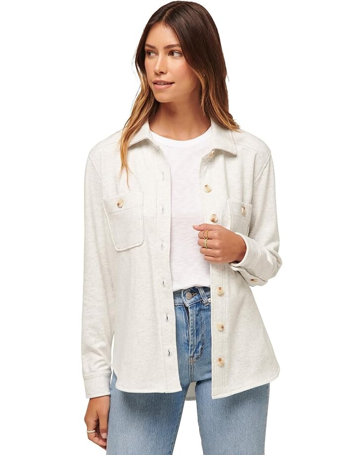 Куртка TravisMathew Cloud Shacket, цвет Heather Light Grey
Куртка TravisMathew Cloud Shacket, цвет Heather Light Grey