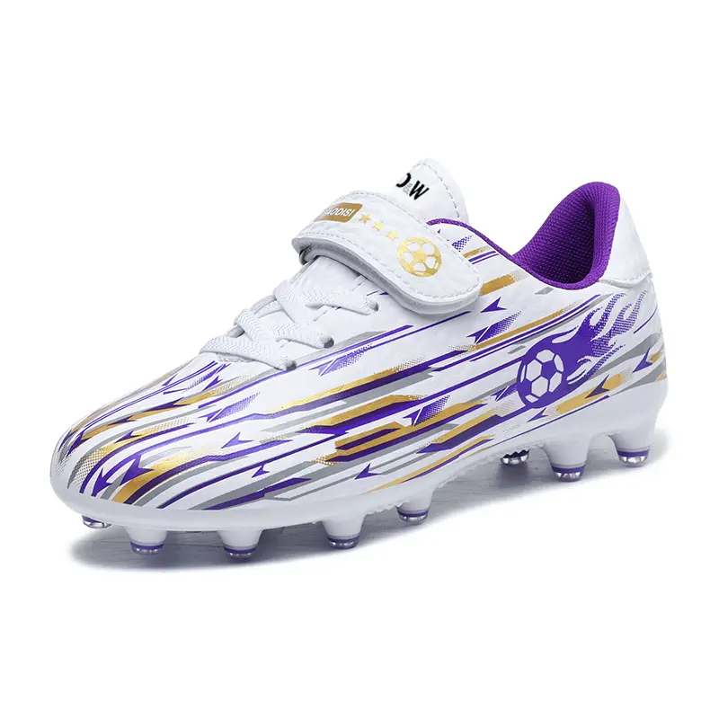 Детские футбольные бутсы с амортизацией ударов и износостойкостью, низкие D&W, белый/фиолетовый
Детские футбольные бутсы с амортизацией ударов и износостойкостью, низкие D&W, белый/фиолетовый