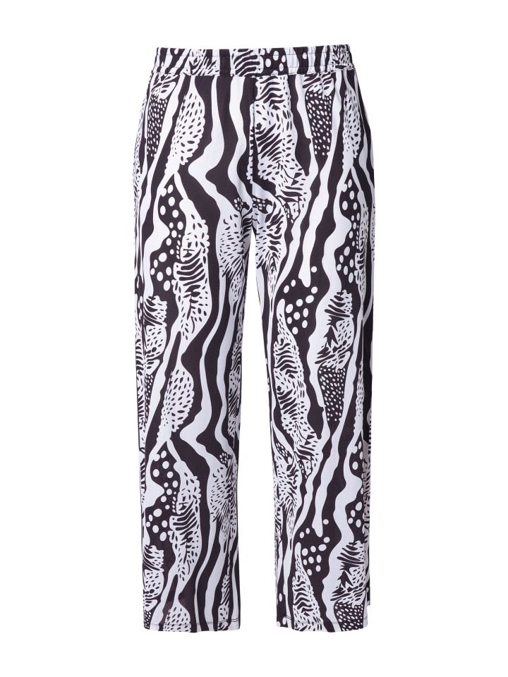 Тканевые брюки Ulla Popken, черный 
Тканевые брюки Ulla Popken, черный