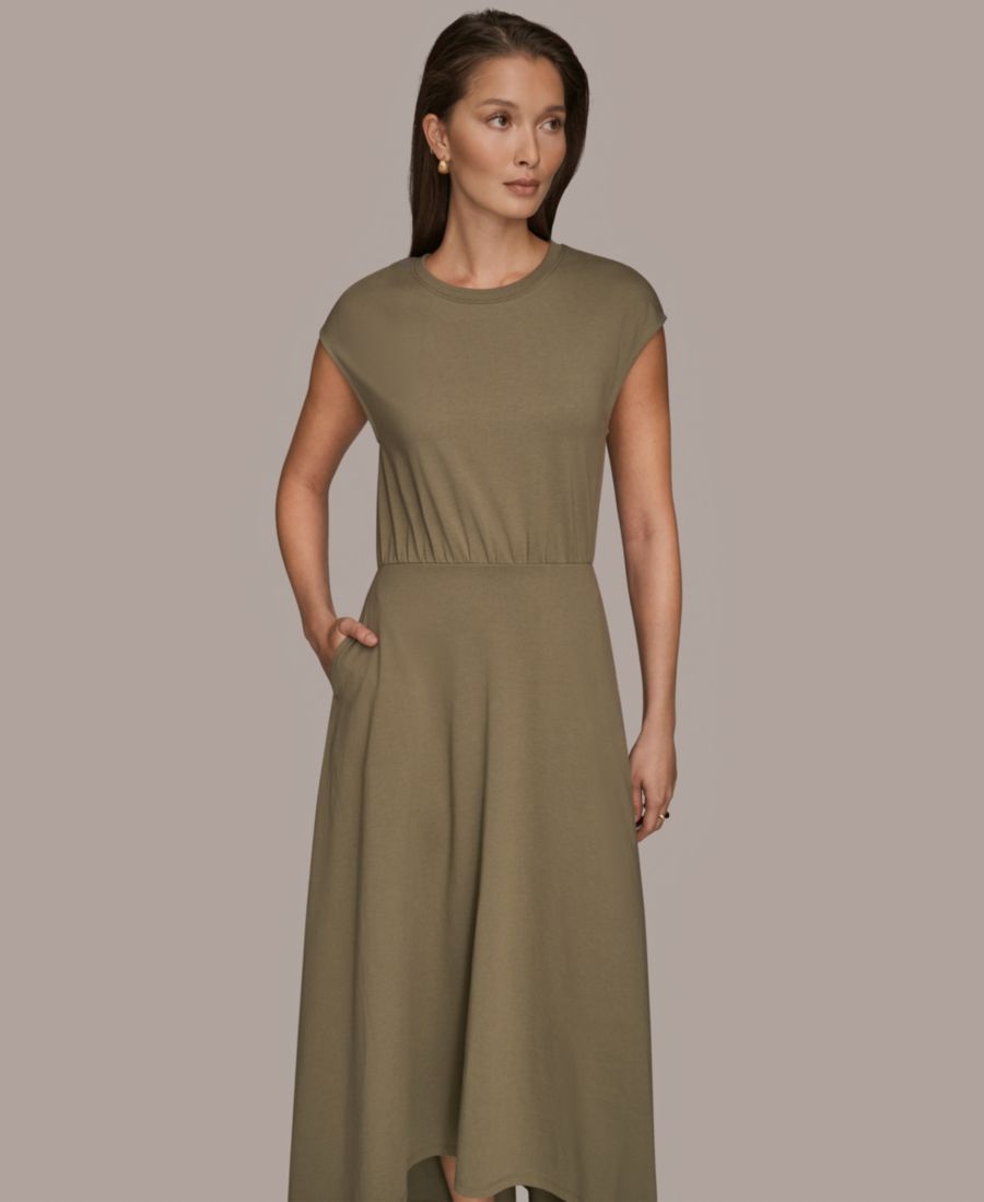 Женское платье с короткими рукавами и круглым вырезом Donna Karan Weekend, Khaki Green
Женское платье с короткими рукавами и круглым вырезом Donna Karan Weekend, Khaki Green