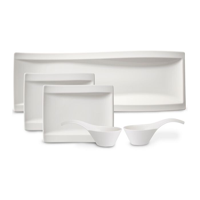 Villeroy & Boch New Wave Миски и тарелки для закусок, набор из 5 шт, белый
Villeroy & Boch New Wave Миски и тарелки для закусок, набор из 5 шт, белый