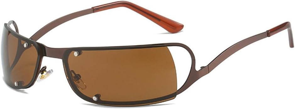 Женские солнцезащитные очки в стиле панк без оправы, ретро-стимпанк, цельные солнцезащитные очки с защитой от УФ-излучения UV400, модные очки для женщин TYUVIVO, C3gold-brown.
Женские солнцезащитные очки в стиле панк без оправы, ретро-стимпанк, цельные солнцезащитные очки с защитой от УФ-излучения UV400, модные очки для женщин TYUVIVO, C3gold-brown.