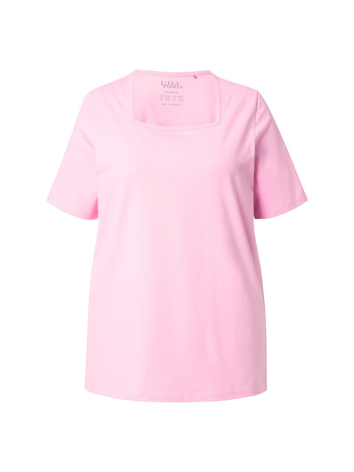 Футболка Ulla Popken, розовый 
Футболка Ulla Popken, розовый