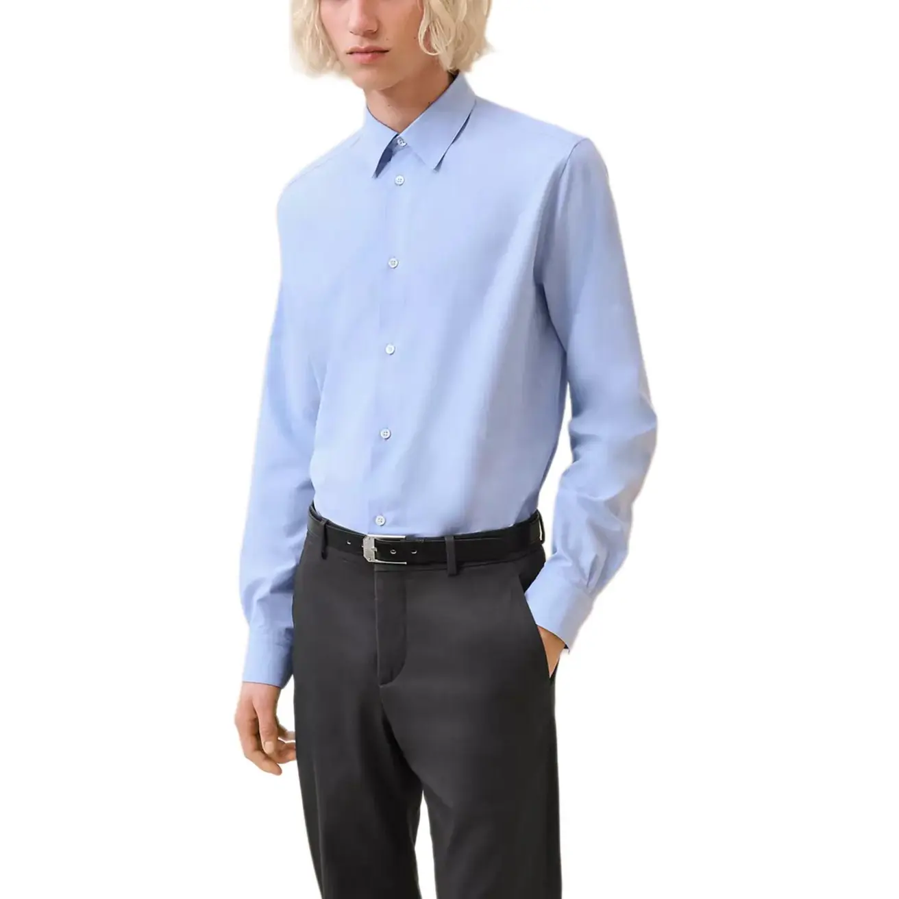 HERMES Мужская рубашка светло-голубого цвета
HERMES Мужская рубашка светло-голубого цвета