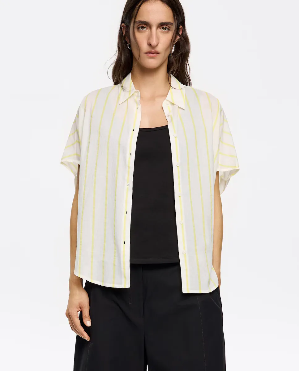 Женская рубашка в полоску с накидкой Bimba y Lola, желтый
Женская рубашка в полоску с накидкой Bimba y Lola, желтый