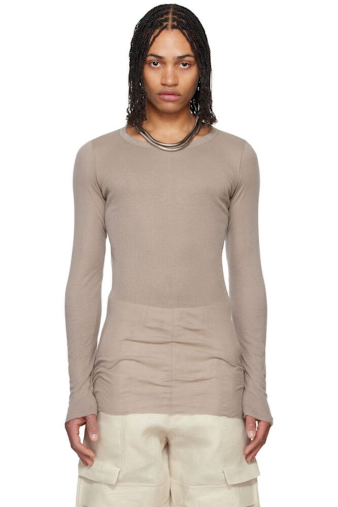 Футболка Hollywood Rib LS серо-коричневого цвета Rick Owens
Футболка Hollywood Rib LS серо-коричневого цвета Rick Owens