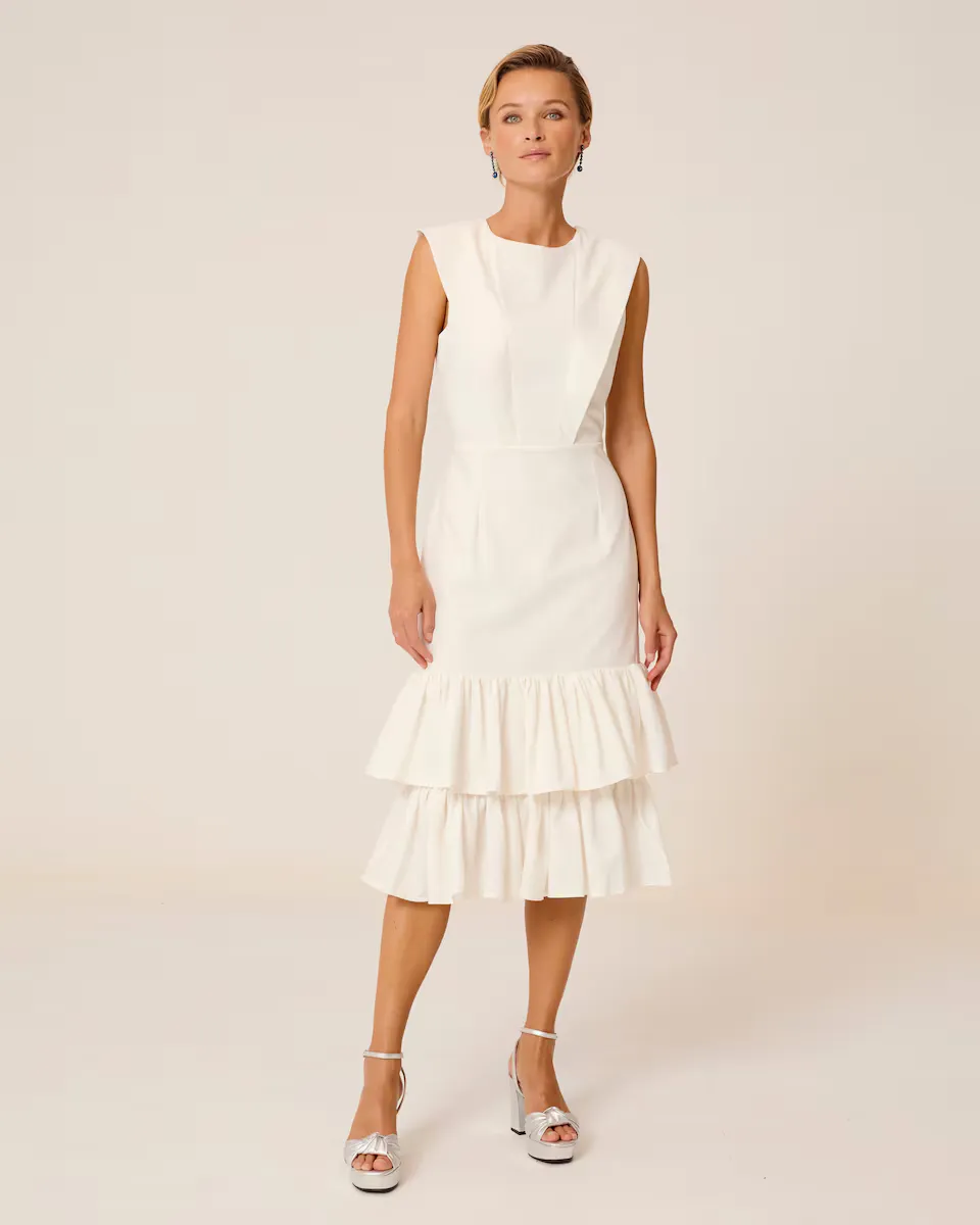 Миди-платье Mai с круглым вырезом и воланами Dolores Promesas, цвет Crudo
Миди-платье Mai с круглым вырезом и воланами Dolores Promesas, цвет Crudo