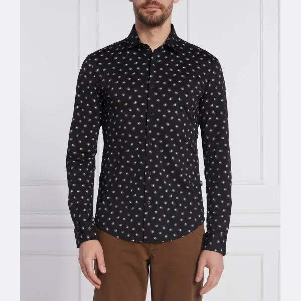 Рубашка узкого кроя Boss, черный
Рубашка узкого кроя Boss, черный