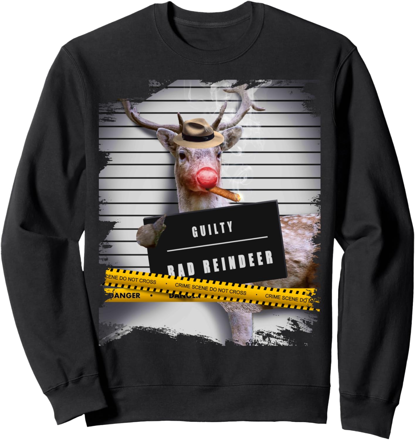 Забавная рождественская толстовка с изображением оленя-бандита и полицейского досье, черная, размер S Random Galaxy
Забавная рождественская толстовка с изображением оленя-бандита и полицейского досье, черная, размер S Random Galaxy