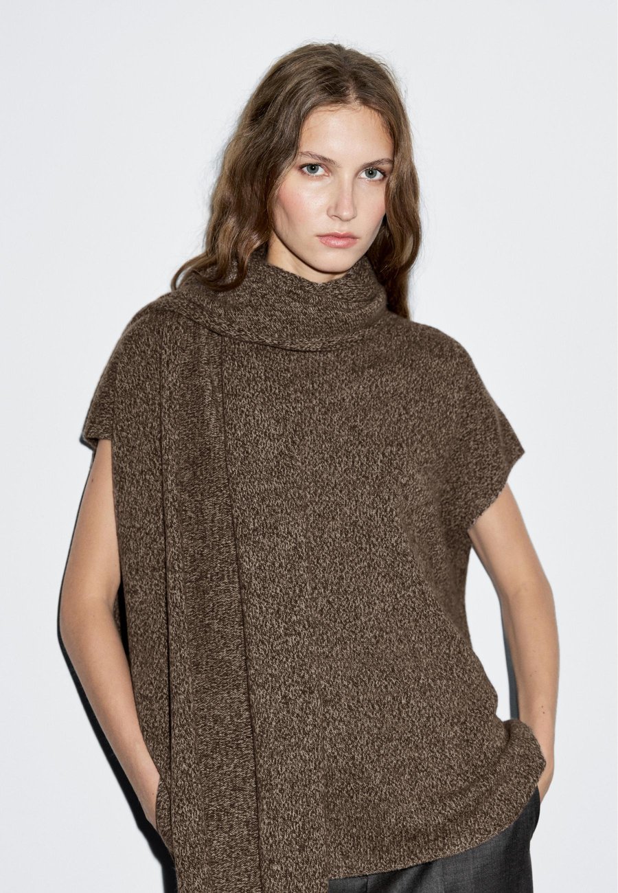 Джемпер Massimo Dutti SHORT SLEEVE WITH SCARF DETAIL, Dark Brown
Джемпер Massimo Dutti SHORT SLEEVE WITH SCARF DETAIL, Dark Brown