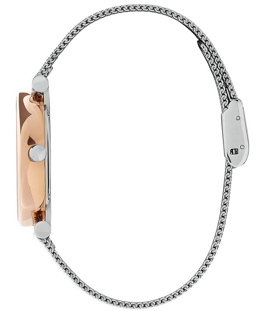 Olivia Burton Кварцевые аналоговые двухцветные часы с сеткой из нержавеющей стали T-Bar, серебро
Olivia Burton Кварцевые аналоговые двухцветные часы с сеткой из нержавеющей стали T-Bar, серебро