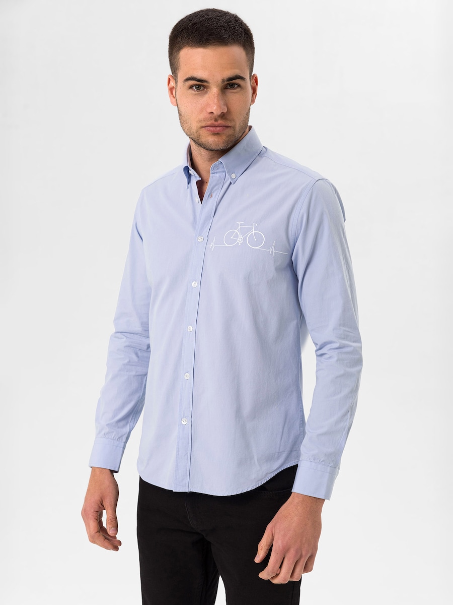 Рубашка Slim Fit на пуговицах By Diess Collection, светло-голубой
Рубашка Slim Fit на пуговицах By Diess Collection, светло-голубой