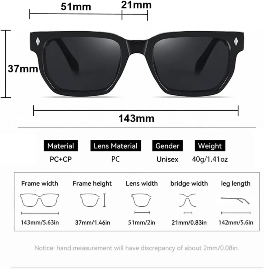 Солнцезащитные очки в квадратной оправе для мужчин, модные солнцезащитные очки для женщин, стильные аксессуары, очки с защитой от УФ-излучения UV400 TVTBBVV, 5
Солнцезащитные очки в квадратной оправе для мужчин, модные солнцезащитные очки для женщин, стильные аксессуары, очки с защитой от УФ-излучения UV400 TVTBBVV, 5