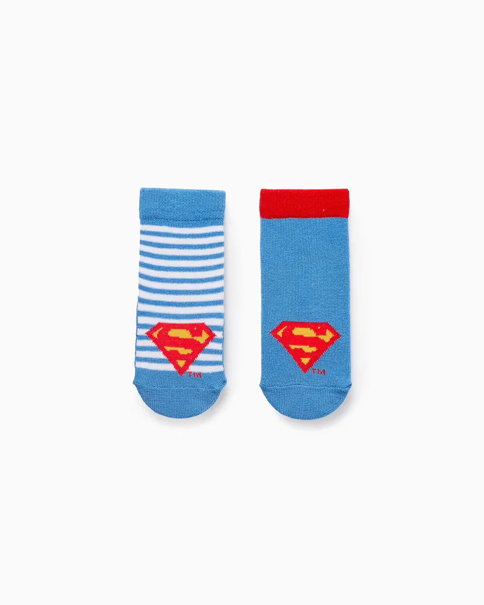 Упаковка из 2 пар нескользящих носков для мальчиков с рисунком Супермена Zippy, светло-голубой
Упаковка из 2 пар нескользящих носков для мальчиков с рисунком Супермена Zippy, светло-голубой