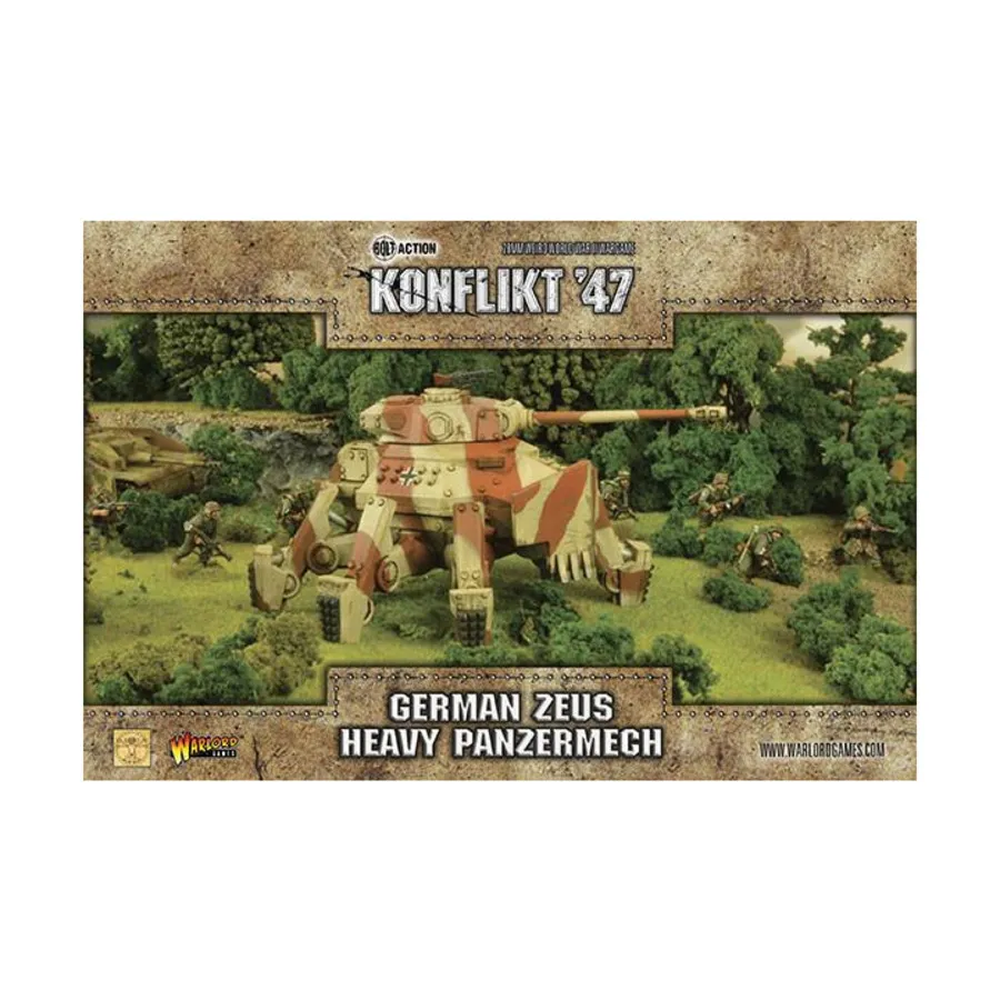 Немецкий тяжелый танковый мех «Зевс», Konflikt '47 - German Army (28mm) (Warlord Games)
Немецкий тяжелый танковый мех «Зевс», Konflikt '47 - German Army (28mm) (Warlord Games)