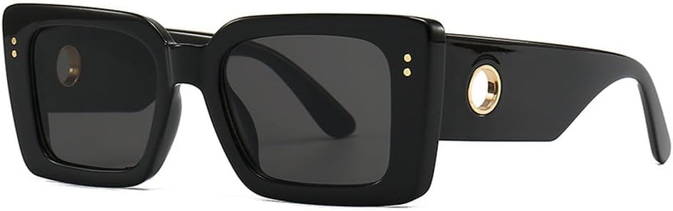 Модные солнцезащитные очки для женщин, роскошные градиентные очки с защитой от УФ-излучения UV400, мужские солнцезащитные очки в стиле панк с заклепками HVTVTLA, C1 Black Grey
Модные солнцезащитные очки для женщин, роскошные градиентные очки с защитой от УФ-излучения UV400, мужские солнцезащитные очки в стиле панк с заклепками HVTVTLA, C1 Black Grey