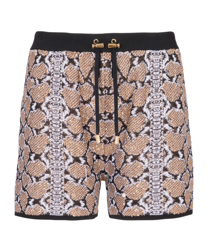 Шорты с рисунком питона Balmain, коричневый
Шорты с рисунком питона Balmain, коричневый