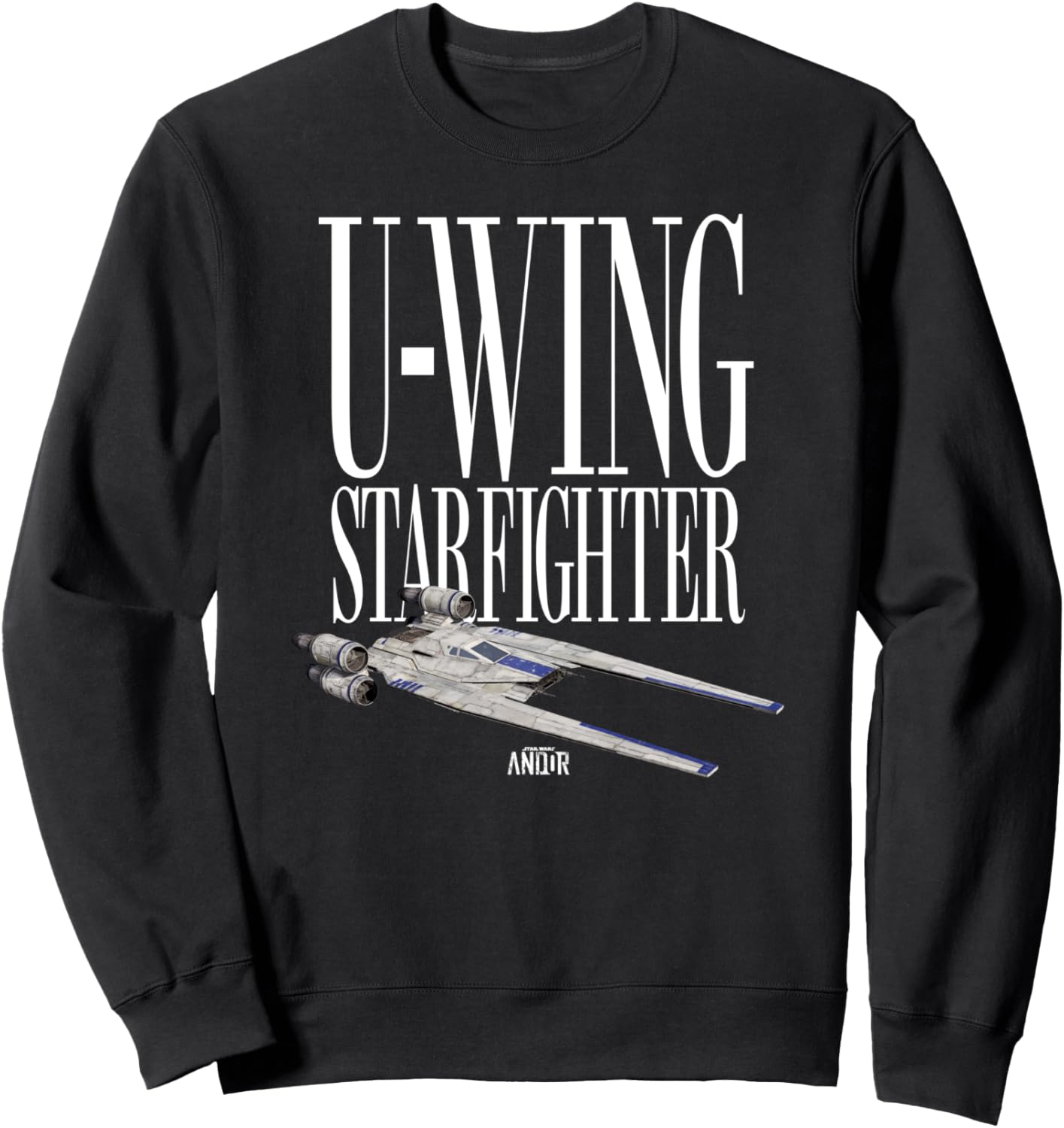 Толстовка с изображением истребителя U-Wing Андора из Звездных войн Star Wars, черный
Толстовка с изображением истребителя U-Wing Андора из Звездных войн Star Wars, черный