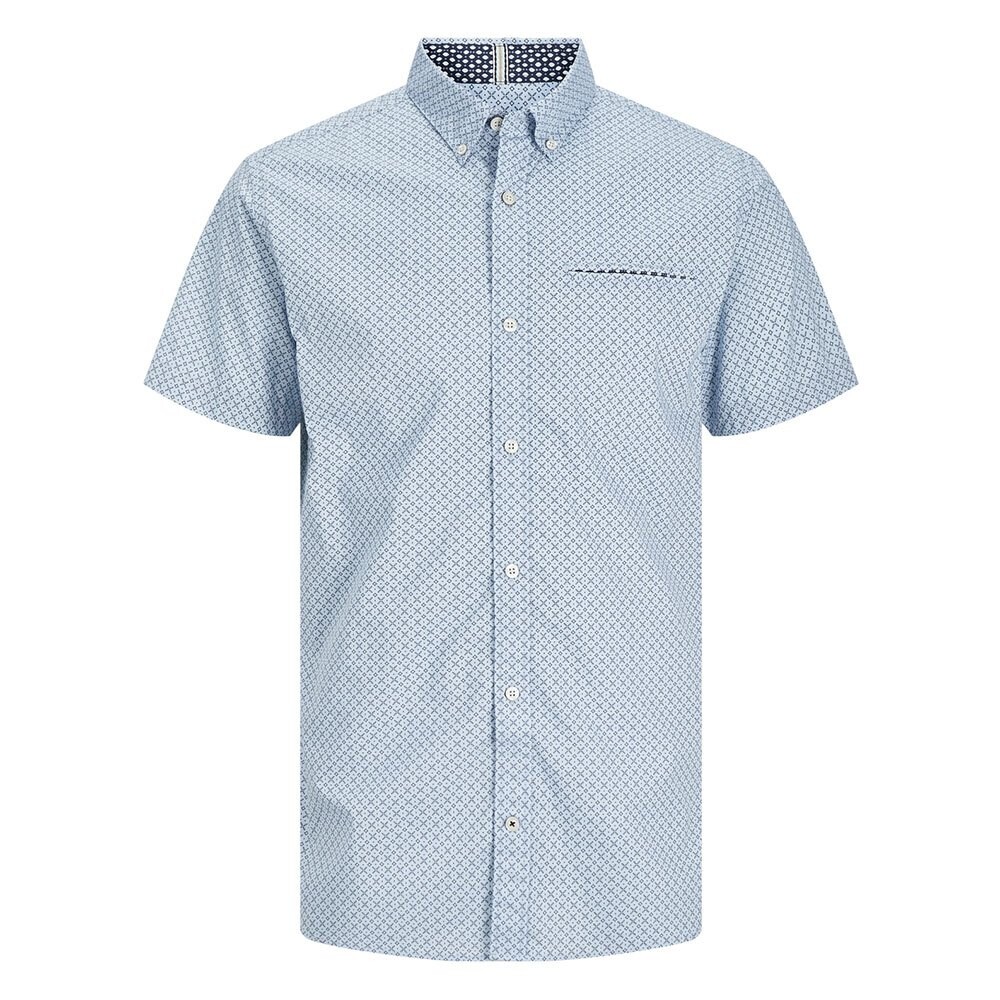 Рубашка с коротким рукавом Jack & Jones Jack Print, синий 
Рубашка с коротким рукавом Jack & Jones Jack Print, синий