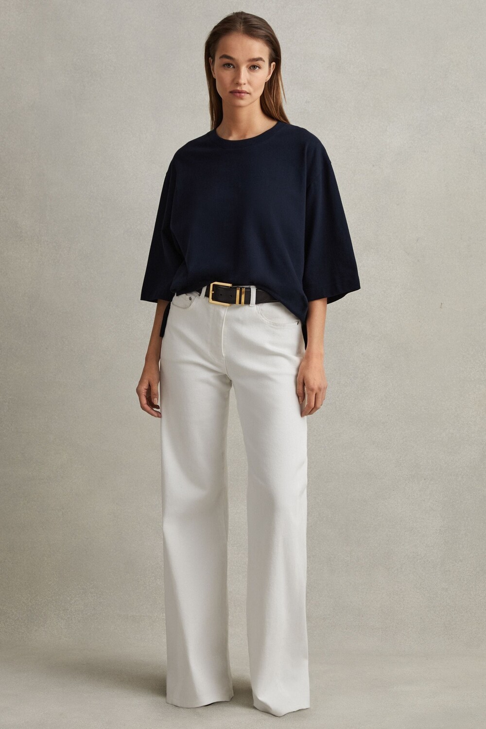 Хлопковая футболка Cassie оверсайз с круглым вырезом Reiss, синий
Хлопковая футболка Cassie оверсайз с круглым вырезом Reiss, синий