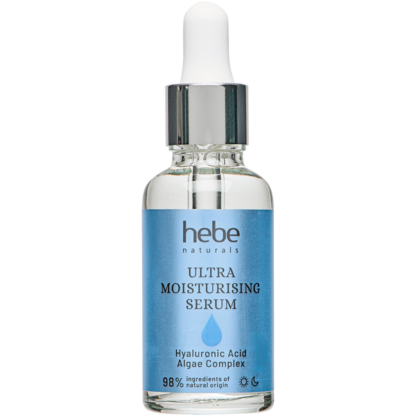 Ультраувлажняющая сыворотка для лица с гиалуроновой кислотой, 30 мл Hebe Naturals Ultra moisturising serum
Ультраувлажняющая сыворотка для лица с гиалуроновой кислотой, 30 мл Hebe Naturals Ultra moisturising serum