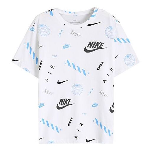 Футболка уличные с полным принтом логотипа с коротким рукавом Nike, белый
Футболка уличные с полным принтом логотипа с коротким рукавом Nike, белый