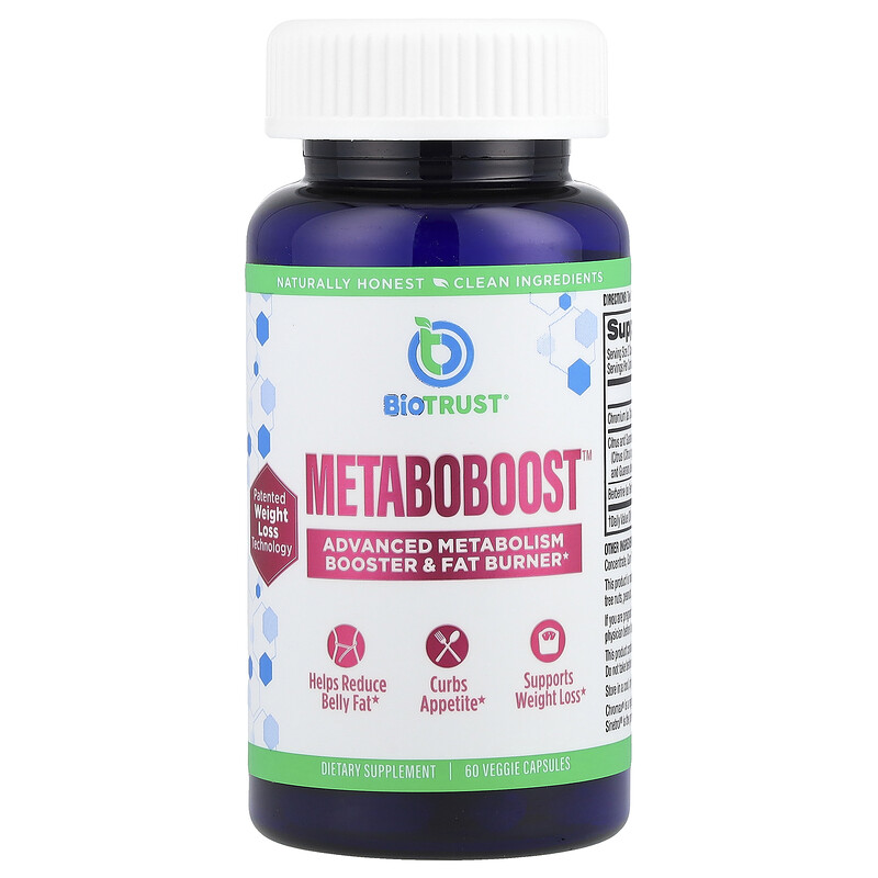 BioTRUST, Metaboboost , 60 растительных капсул
BioTRUST, Metaboboost , 60 растительных капсул