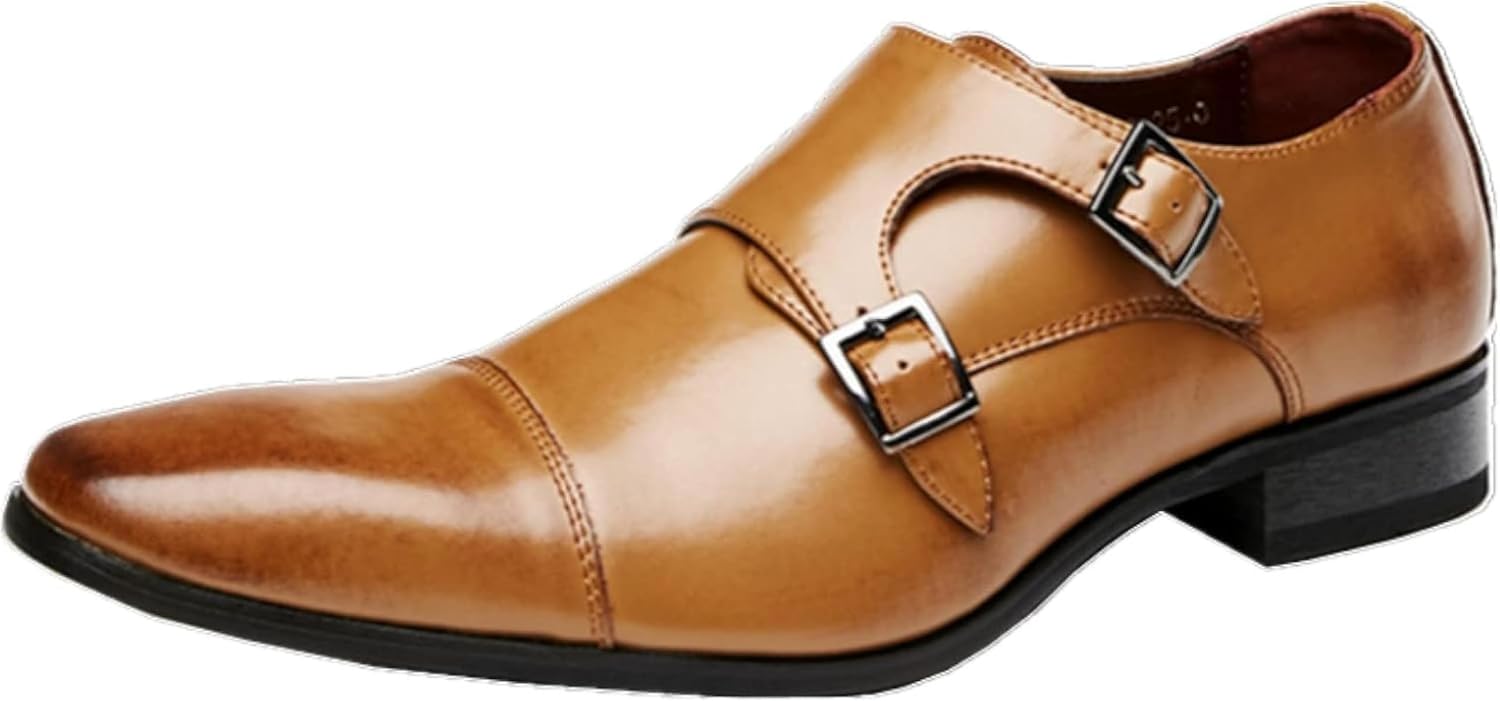 Мужские лоферы OXCOWNIU с двойным ремнем, туфли с квадратным носком для делового стиля, удобные оксфорды для офиса и свадьбы, коричневый
Мужские лоферы OXCOWNIU с двойным ремнем, туфли с квадратным носком для делового стиля, удобные оксфорды для офиса и свадьбы, коричневый