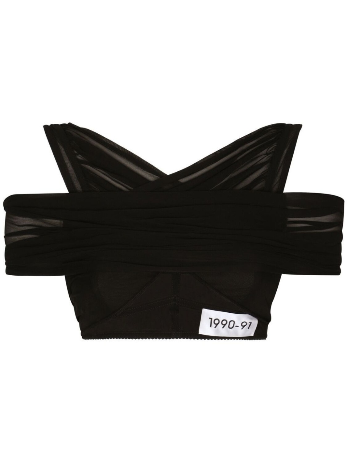 Dolce & Gabbana укороченный топ KIM DOLCE&GABBANA, черный 
Dolce & Gabbana укороченный топ KIM DOLCE&GABBANA, черный