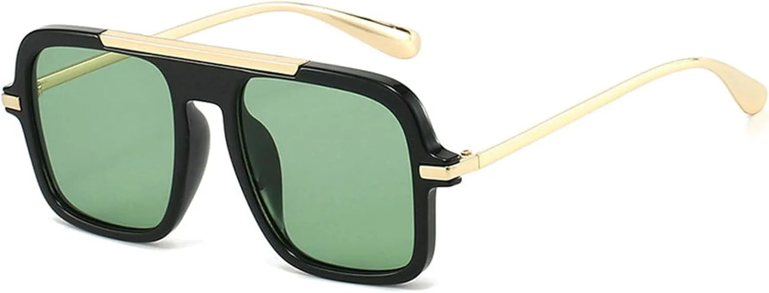 Солнцезащитные очки COTIA Fashion Square для женщин и мужчин, в стиле ретро, классические, пилотные, с металлической оправой, стильные и модные, Black Green
Солнцезащитные очки COTIA Fashion Square для женщин и мужчин, в стиле ретро, классические, пилотные, с металлической оправой, стильные и модные, Black Green