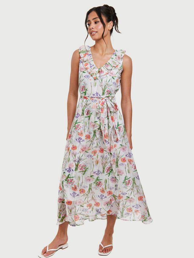 Платье миди с принтом и рюшами из шифона South Beach, Multi
Платье миди с принтом и рюшами из шифона South Beach, Multi