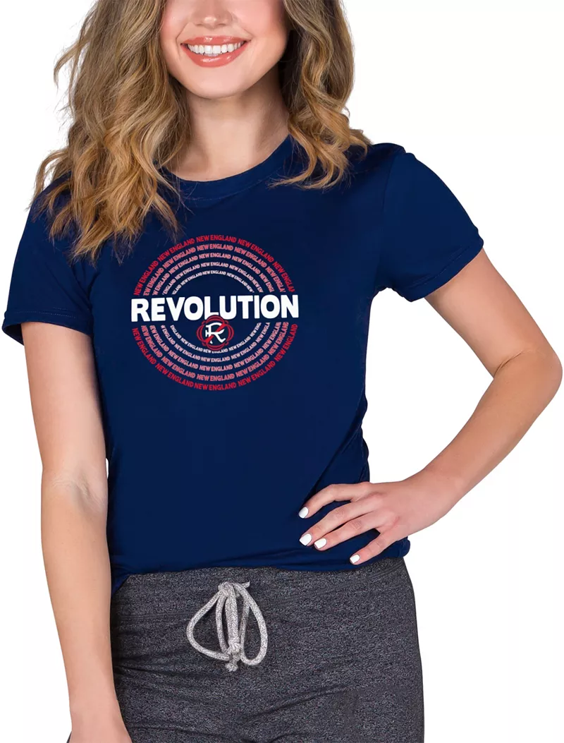 Женская трикотажная темно-синяя футболка Concepts Sport New England Revolution Marathon
Женская трикотажная темно-синяя футболка Concepts Sport New England Revolution Marathon