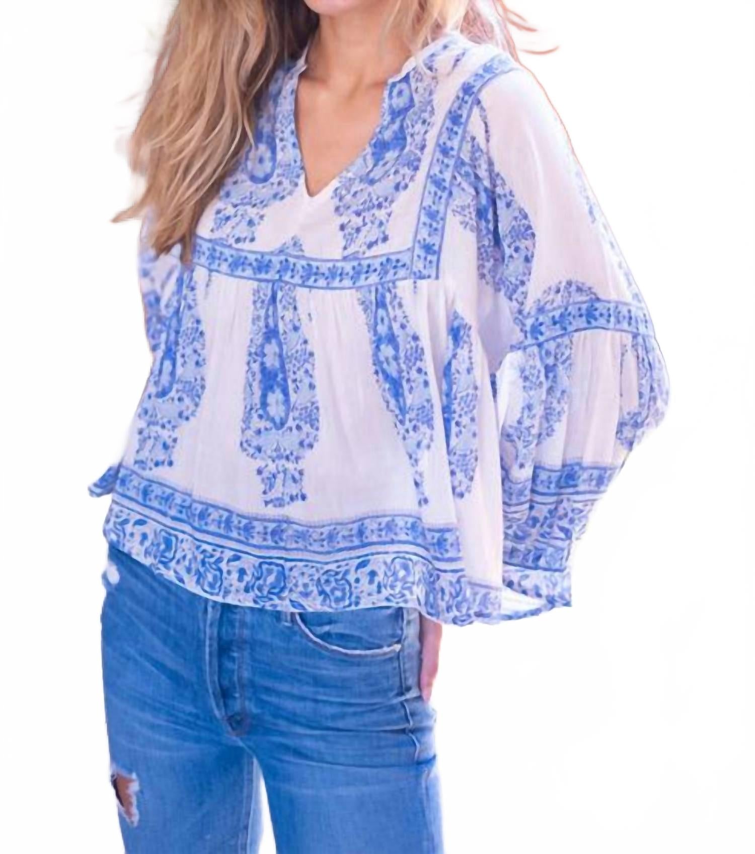 Топ Stella в синем пейсли Bell by Alicia Bell
Топ Stella в синем пейсли Bell by Alicia Bell