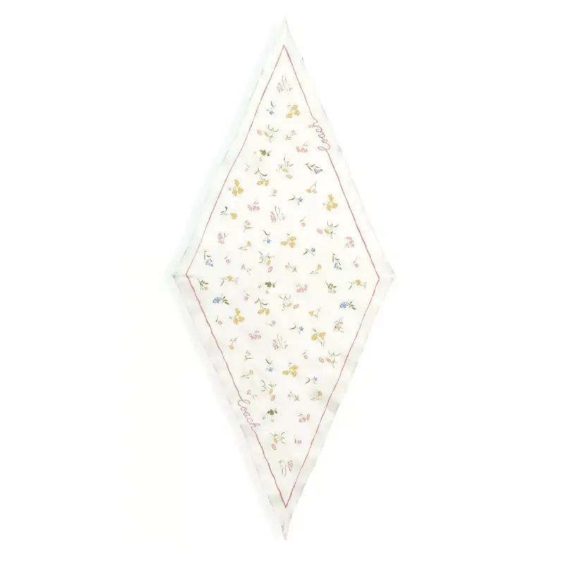 COACH Шёлковый шарф женский белый, White
COACH Шёлковый шарф женский белый, White