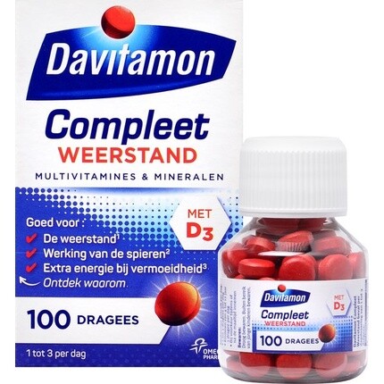 Davitamon Полная устойчивость - Мультивитамины и минералы - 100-дневная доза
Davitamon Полная устойчивость - Мультивитамины и минералы - 100-дневная доза