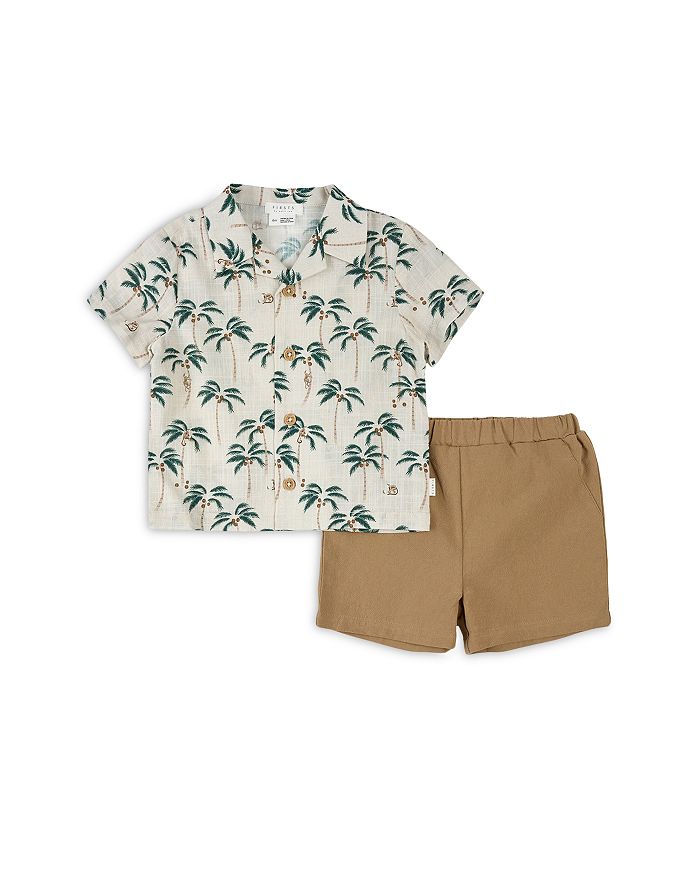 Детский комплект "Пальмы" - рубашка и шорты Baby FIRSTS by petit lem, коричневый/бежевый
Детский комплект "Пальмы" - рубашка и шорты Baby FIRSTS by petit lem, коричневый/бежевый