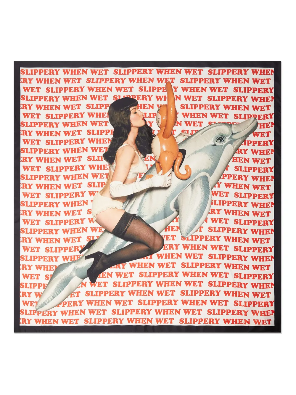 Шелковый платок Slippery When Wet Stella Mccartney, нейтральный
Шелковый платок Slippery When Wet Stella Mccartney, нейтральный