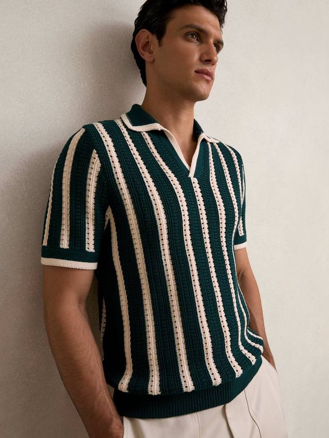 Поло Duncan Stripe из хлопковой смеси Reiss, Dark Teal Green/Ecru
Поло Duncan Stripe из хлопковой смеси Reiss, Dark Teal Green/Ecru