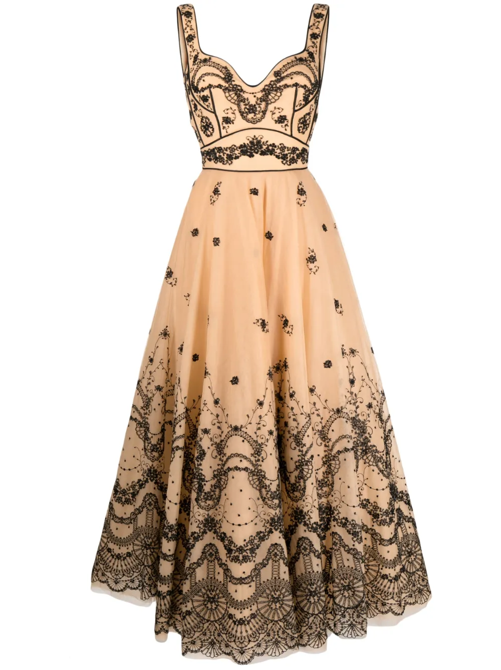 Платье без рукавов с цветочной вышивкой Saiid Kobeisy, нейтральный
Платье без рукавов с цветочной вышивкой Saiid Kobeisy, нейтральный