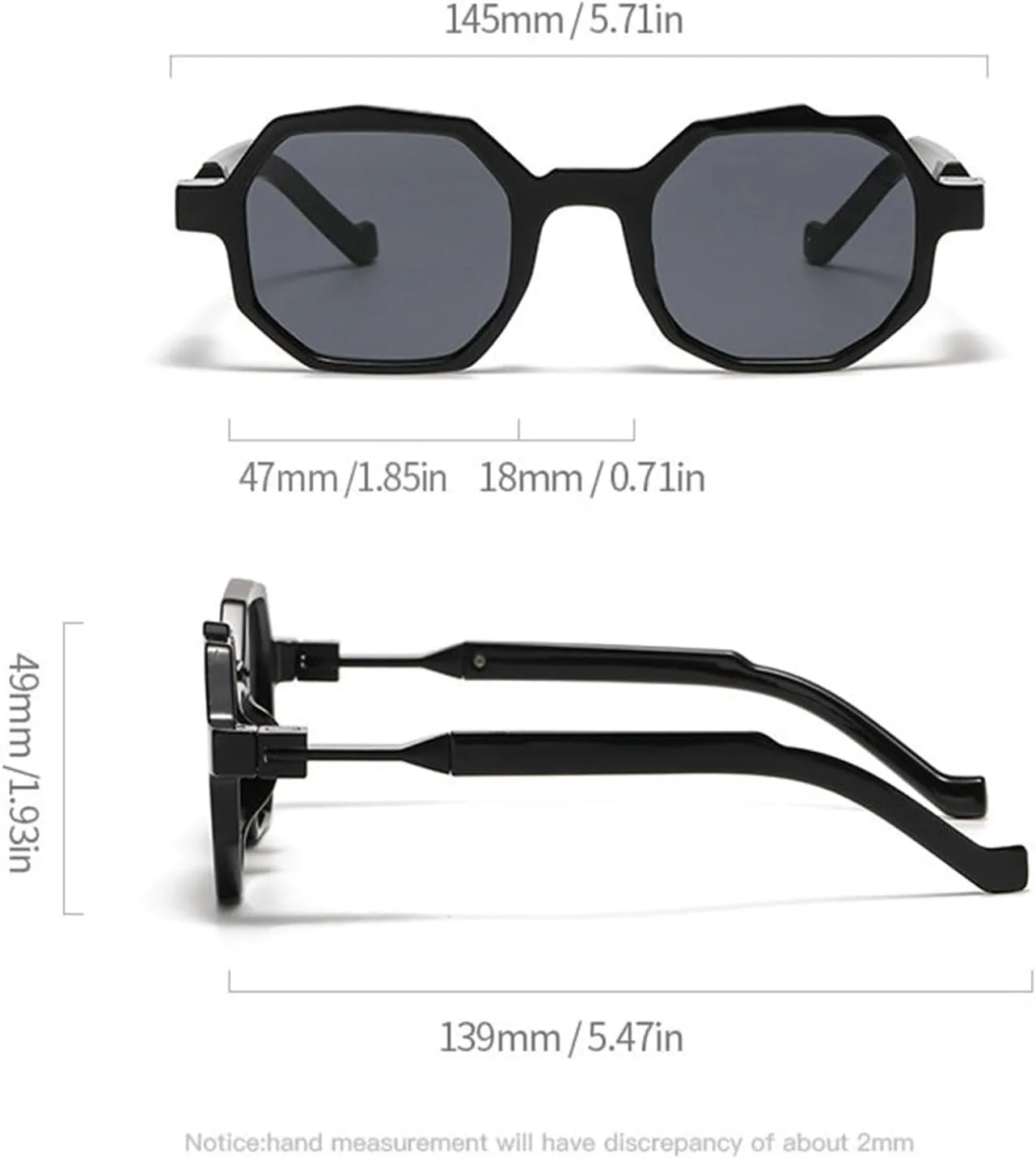 Willochra Популярные модные многоугольные квадратные двухцветные женские солнцезащитные очки в винтажном стиле с градиентом UV400 Мужские панк-солнцезащитные очки, C2
Willochra Популярные модные многоугольные квадратные двухцветные женские солнцезащитные очки в винтажном стиле с градиентом UV400 Мужские панк-солнцезащитные очки, C2