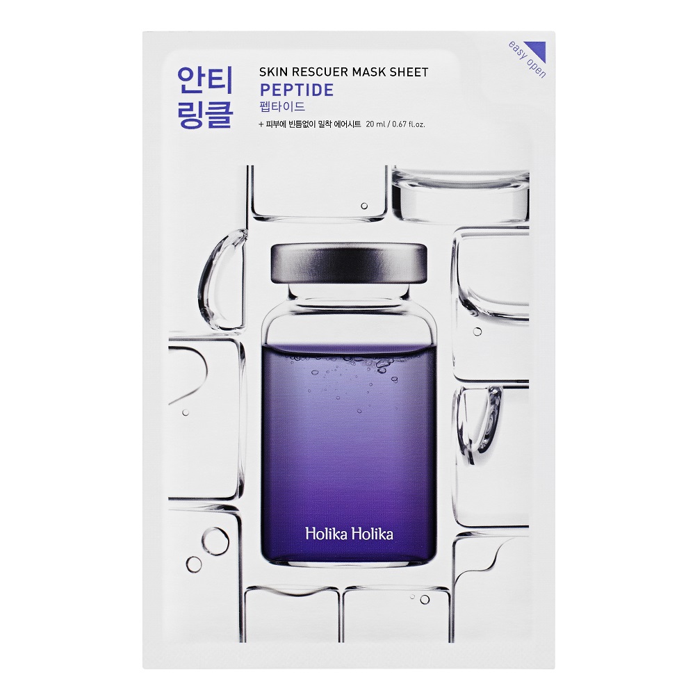 Пептидная тканевая маска skin rescuer mask sheet – peptide Holika Holika, количество 1 шт.
Пептидная тканевая маска skin rescuer mask sheet – peptide Holika Holika, количество 1 шт.