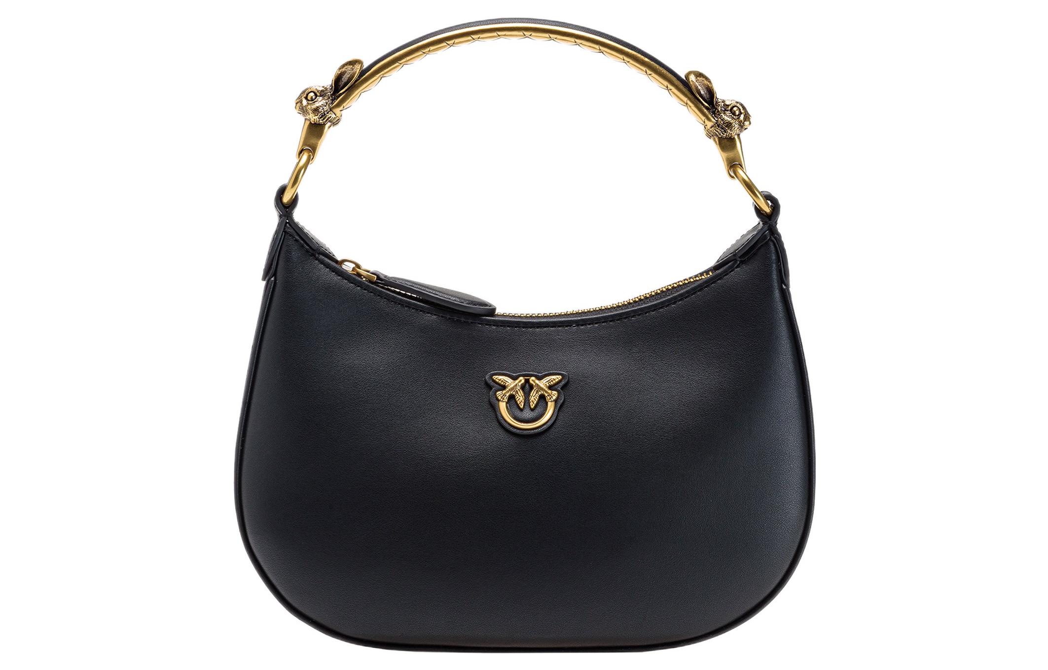 Кожаная, полиуретановая, полиамидная наплечная сумка через плечо, дамская сумка черная PINKO
Кожаная, полиуретановая, полиамидная наплечная сумка через плечо, дамская сумка черная PINKO