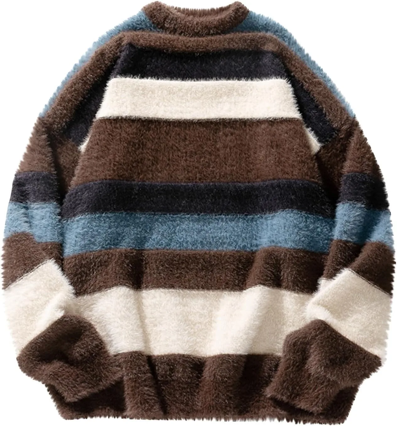 Полосатый свитер с круглым вырезом Color Block Loose Fit AQAYL
Полосатый свитер с круглым вырезом Color Block Loose Fit AQAYL