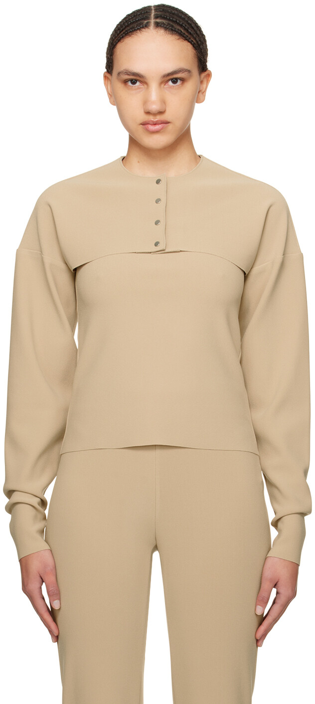 Бежевый кардиган Lay2 Birrot 
Бежевый кардиган Lay2 Birrot