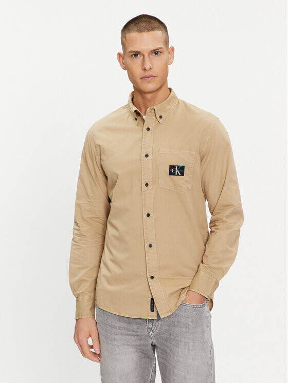 Рубашка стандартного кроя Calvin Klein, бежевый
Рубашка стандартного кроя Calvin Klein, бежевый