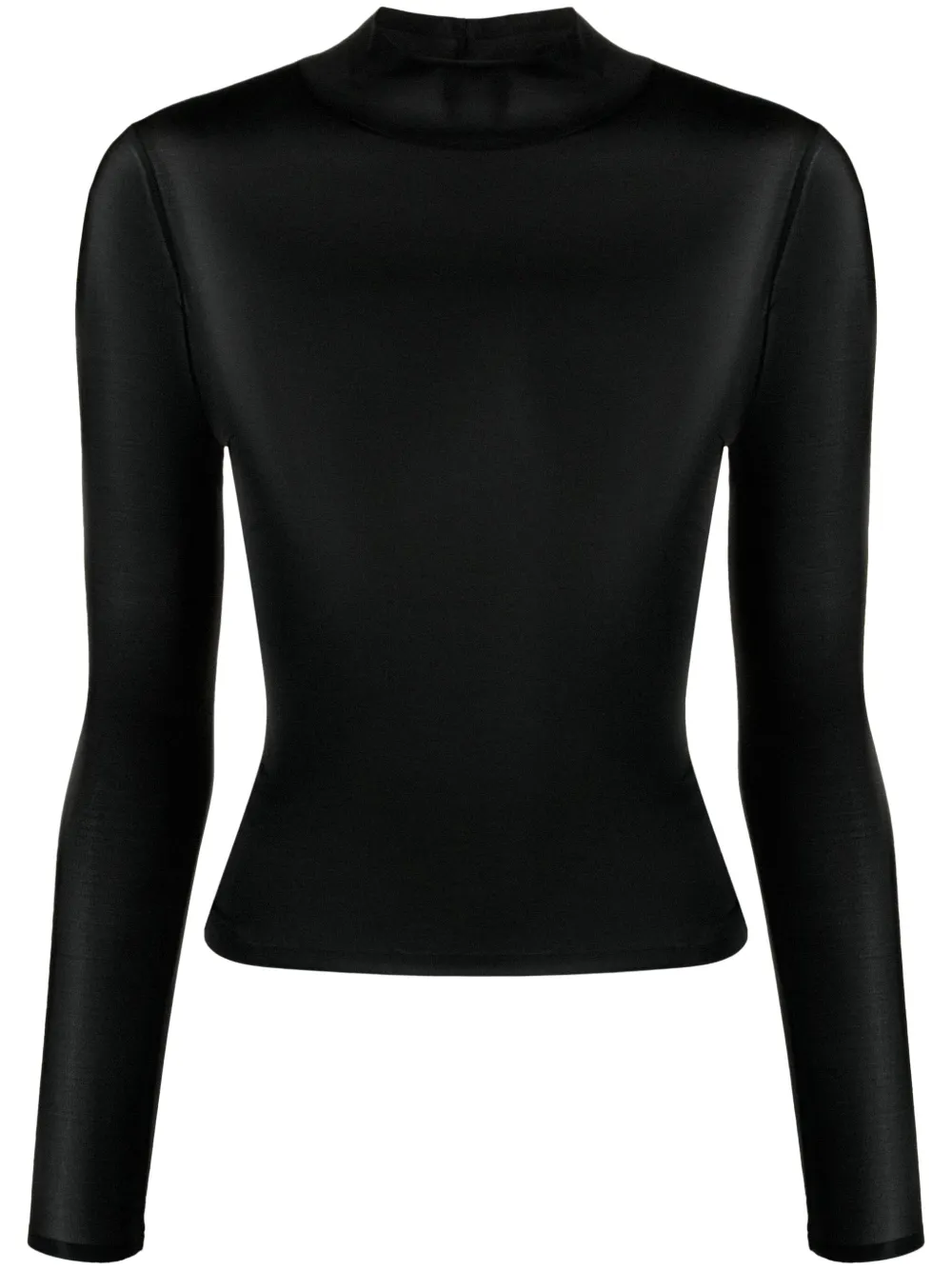 Полупрозрачный топ с вышитым логотипом Courrèges, черный
Полупрозрачный топ с вышитым логотипом Courrèges, черный