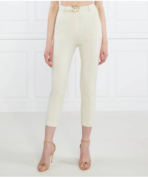 Брюки с поясом Cropped fit Pinko, белый
Брюки с поясом Cropped fit Pinko, белый