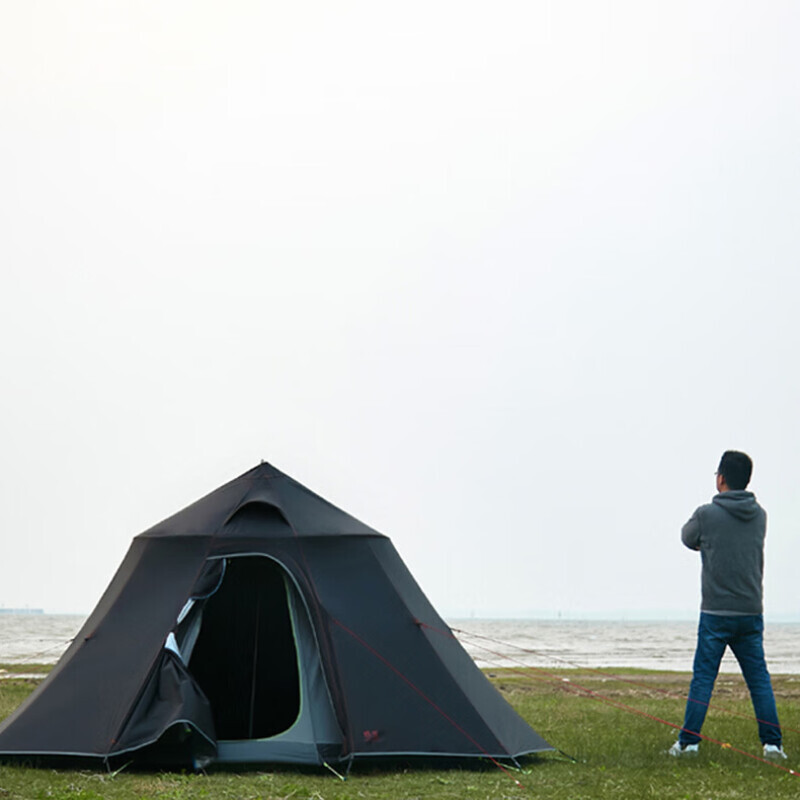 Семейная палатка Yjhome для кемпинга, черная, полный комплект на 4 человека (внешняя палатка + внутренняя палатка на 4 человека + телескопическая стойка), включая снежную юбку для дымохода
Семейная палатка Yjhome для кемпинга, черная, полный комплект на 4 человека (внешняя палатка + внутренняя палатка на 4 человека + телескопическая стойка), включая снежную юбку для дымохода